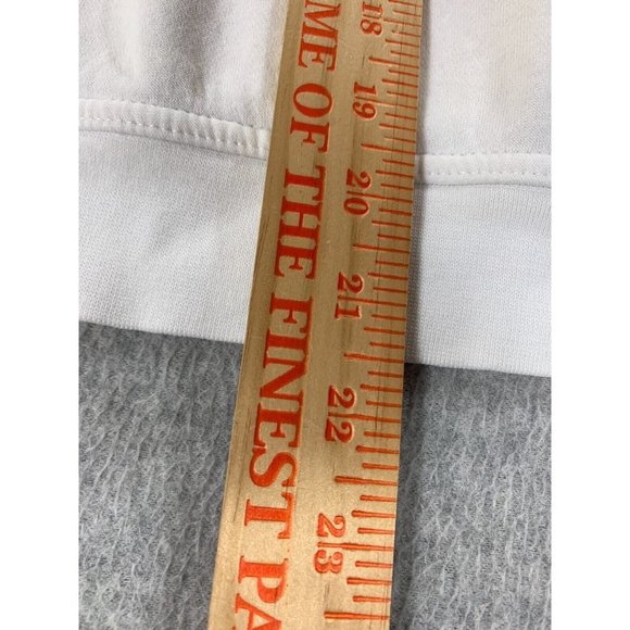 Nike‎ Just Do It Blue Label Cowl Neck Hoodie Sweatshirt (Women's Large) White - Picture 11 of 13